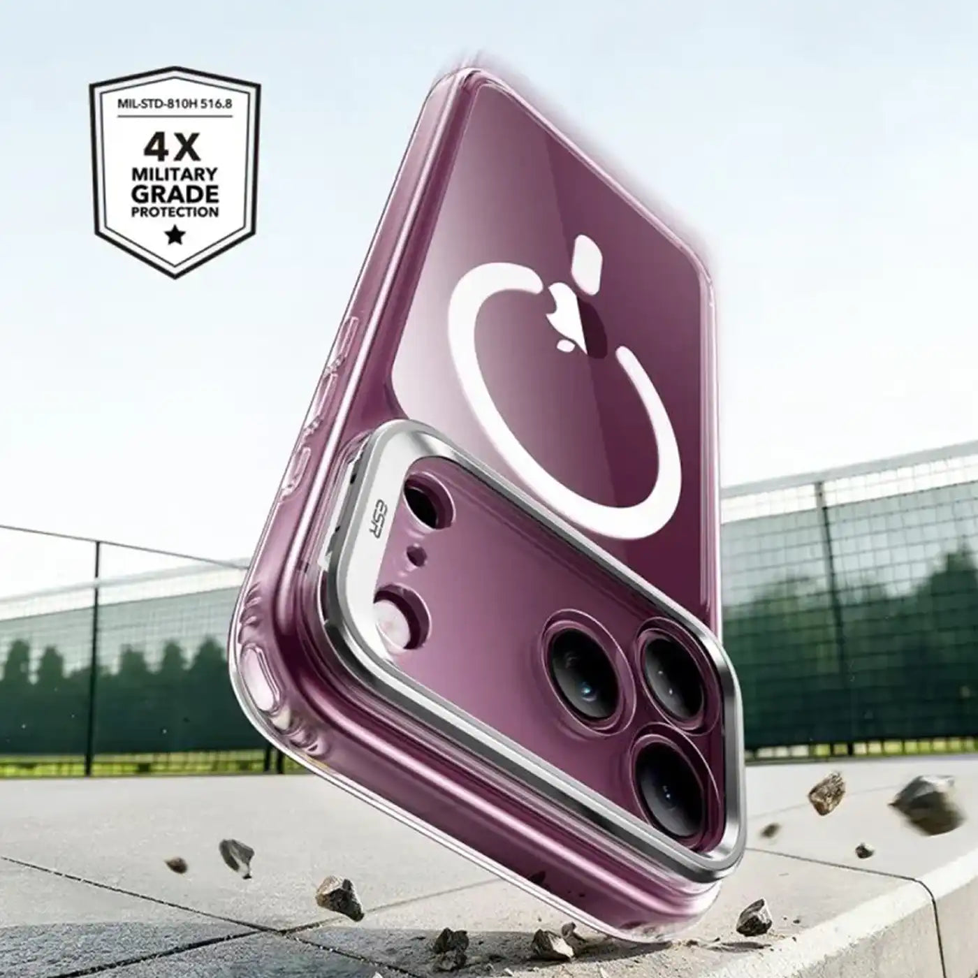⁦ESR iPhone 17 Pro Max / 18 Pro Max Classic Hybrid Kickstand - Clear⁩
