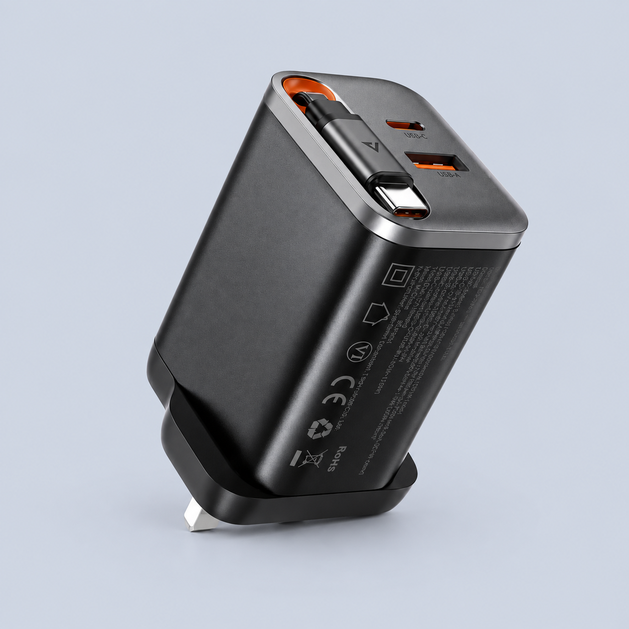 Acefast Fast Charge Wall Charger PD67W GaN (2xUSB-C+USB-A) - Black
