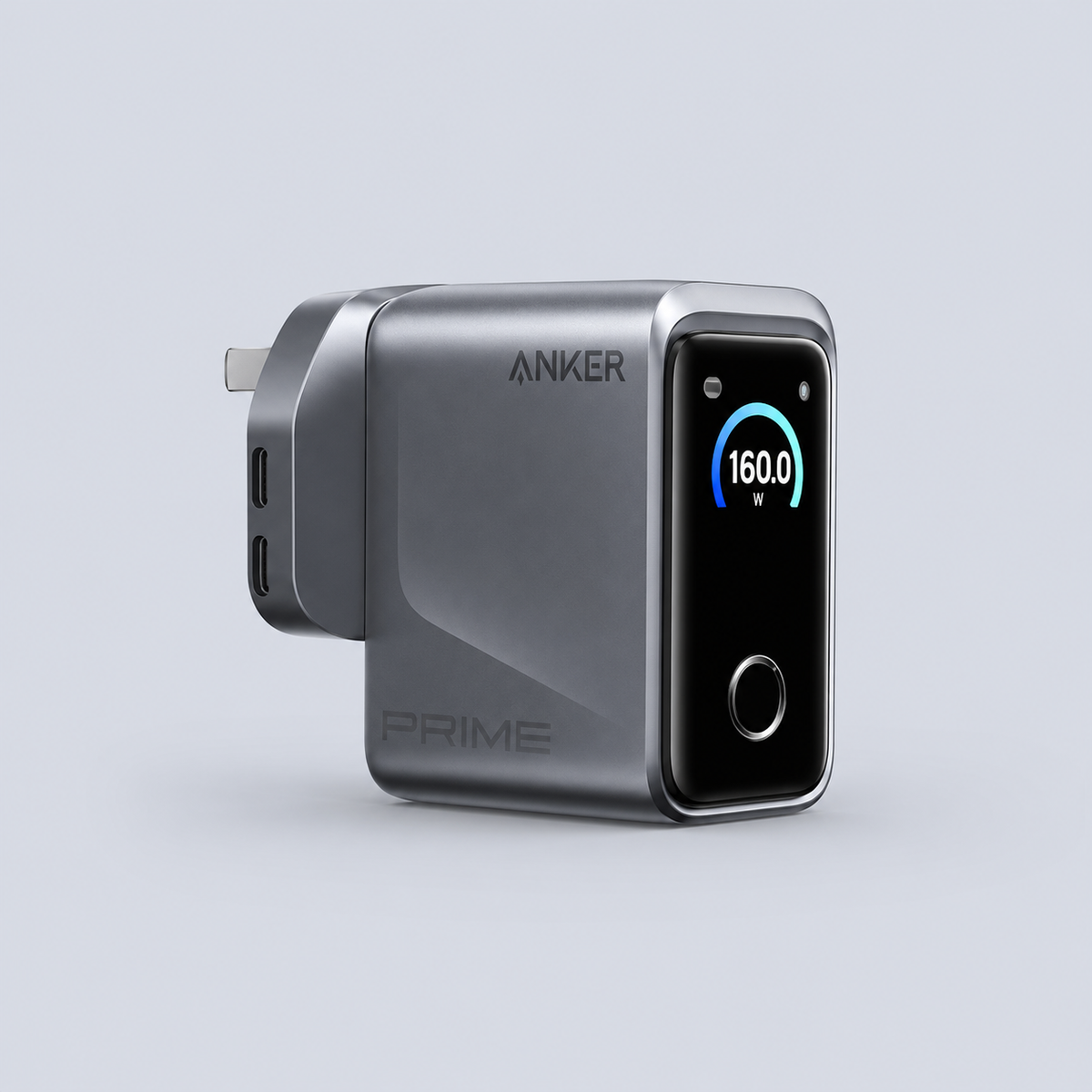 Anker Prime Charger 160W 3-Port Compact USB C - Black