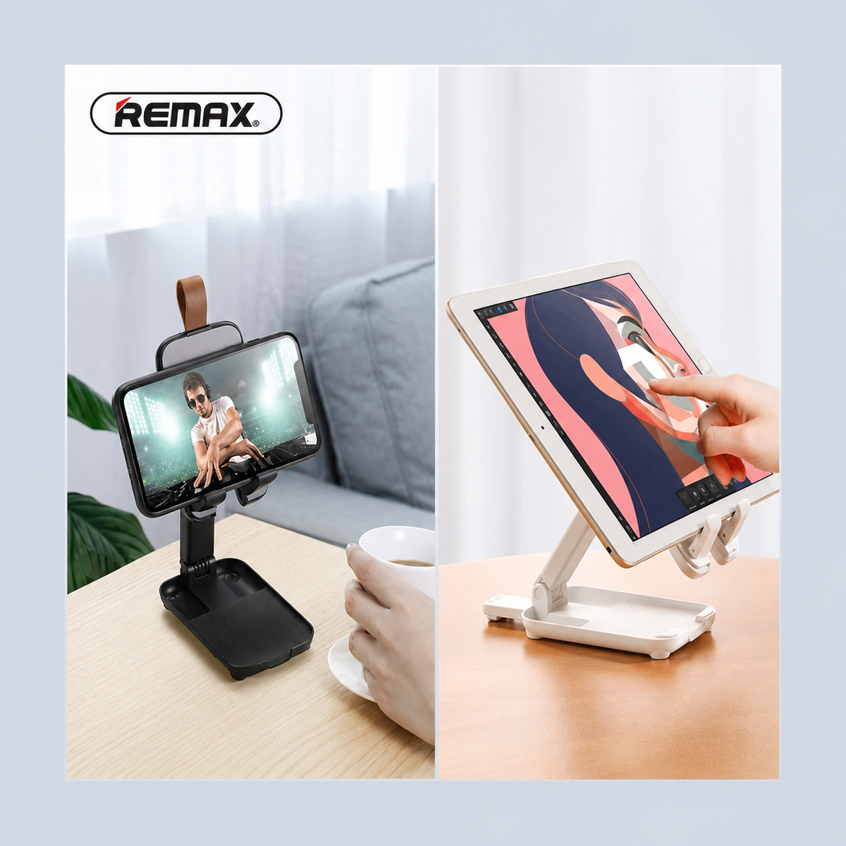 حامل ⁦Remax Mini⁩ متعدد الوظائف للهاتف المحمول والتابلت