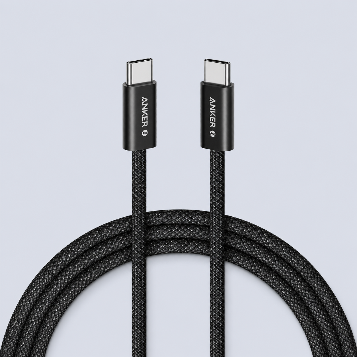 Anker Zolo USB-C to USB-C Braided Cable 240W (6 ft / 1.8M) - Black