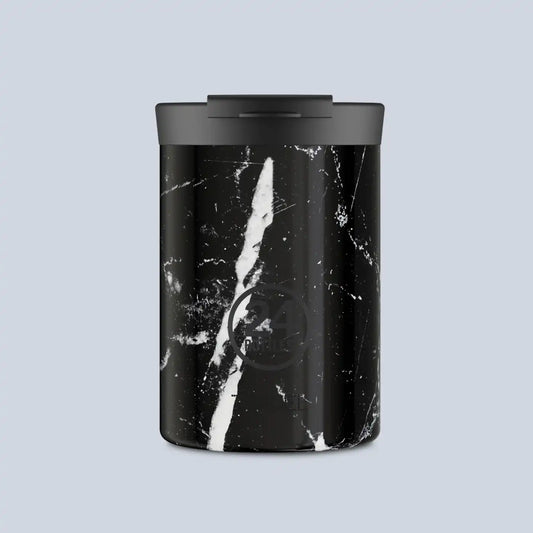 24bottles Travel Tumbler 350ML Black Marble product photo