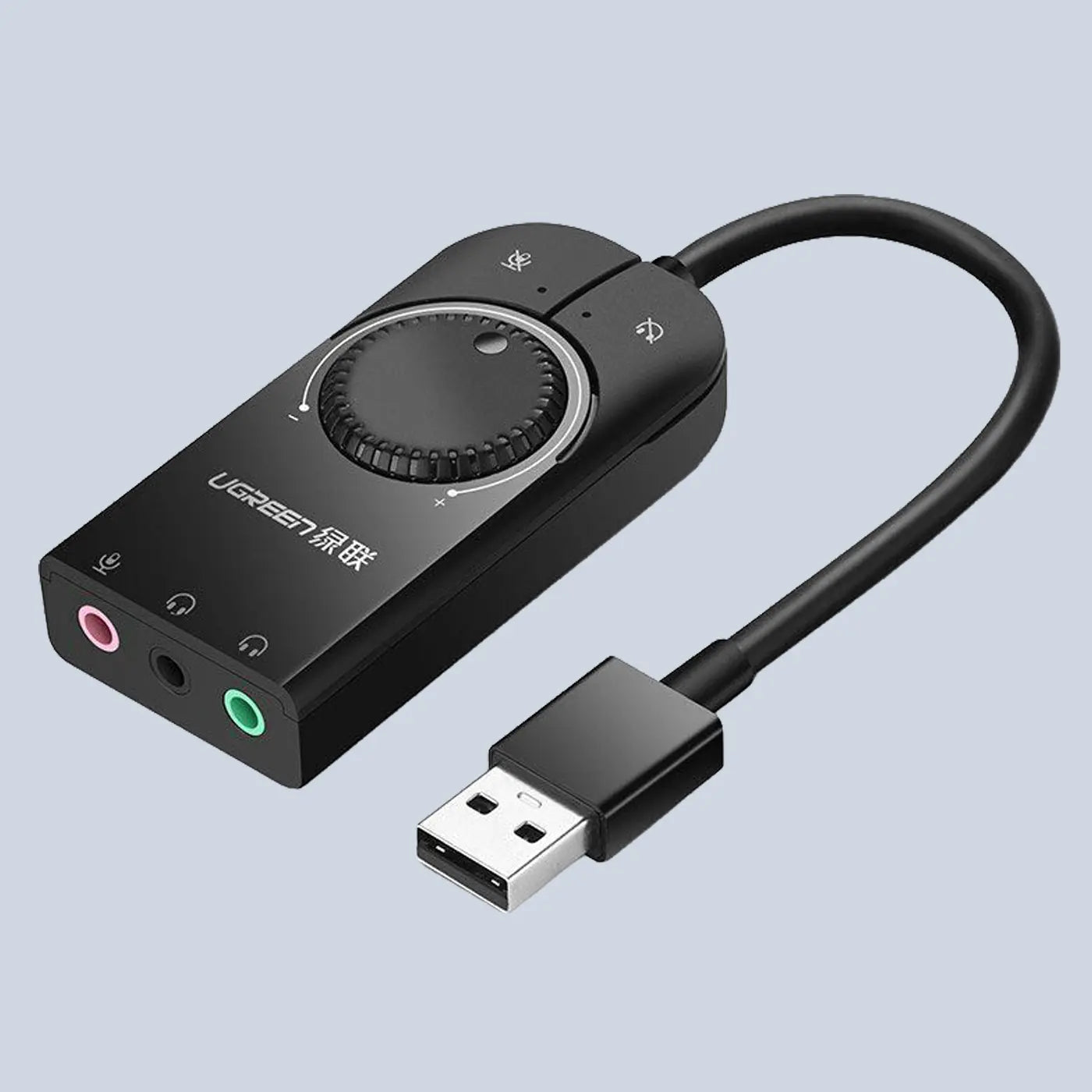 Ugreen USB External Sound Audio Card 3 5 mm - Black product photo