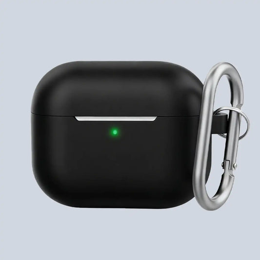 Ahastyle Silicone Keychain Case for Apple AirPods 3 Black product photo