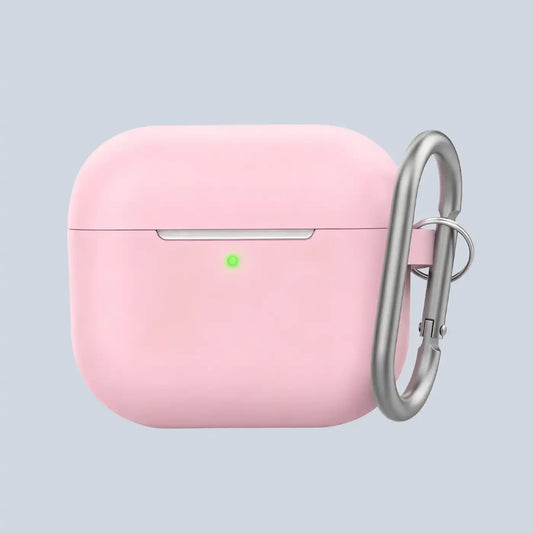 Ahastyle Apple AirPods 3 Silicone Keychain Case Pink product photo