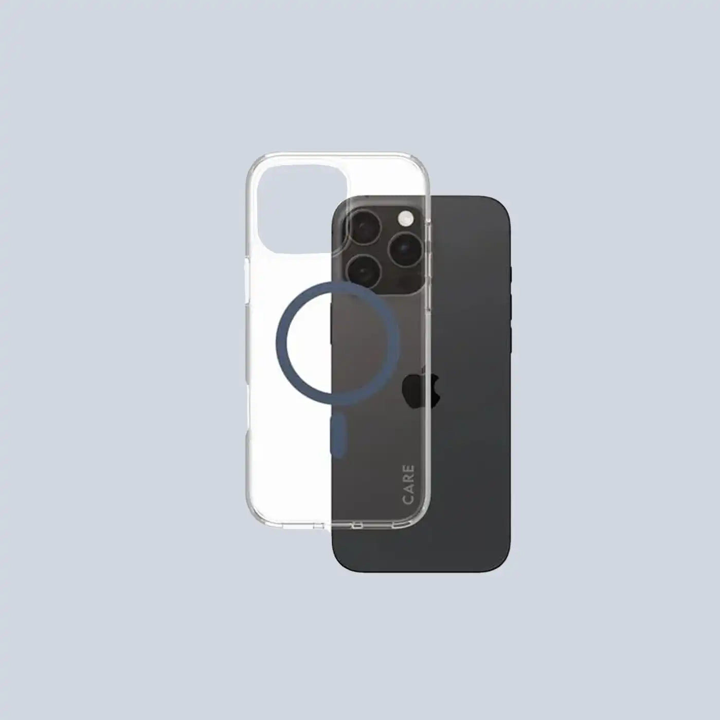 PanzerGlass iPhone 16 Pro Max CARE by Flagship Case Transparent Urban Combat w. Blue MagSafe