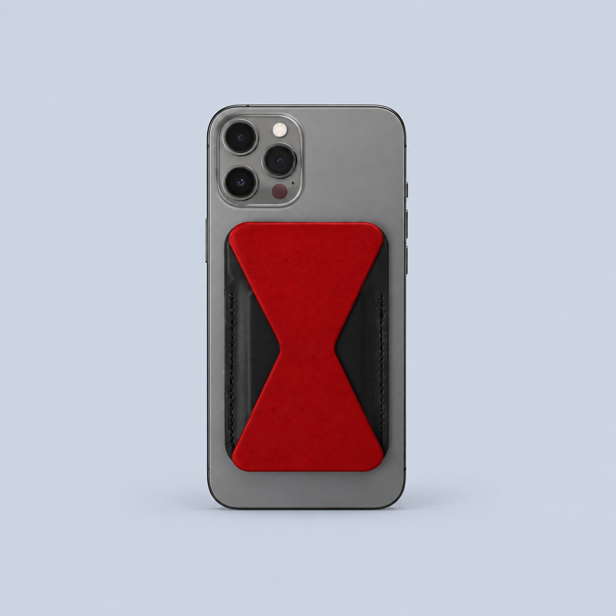 ⁦Moft Sparkle Phone Stand With Card Holder (Red)⁩