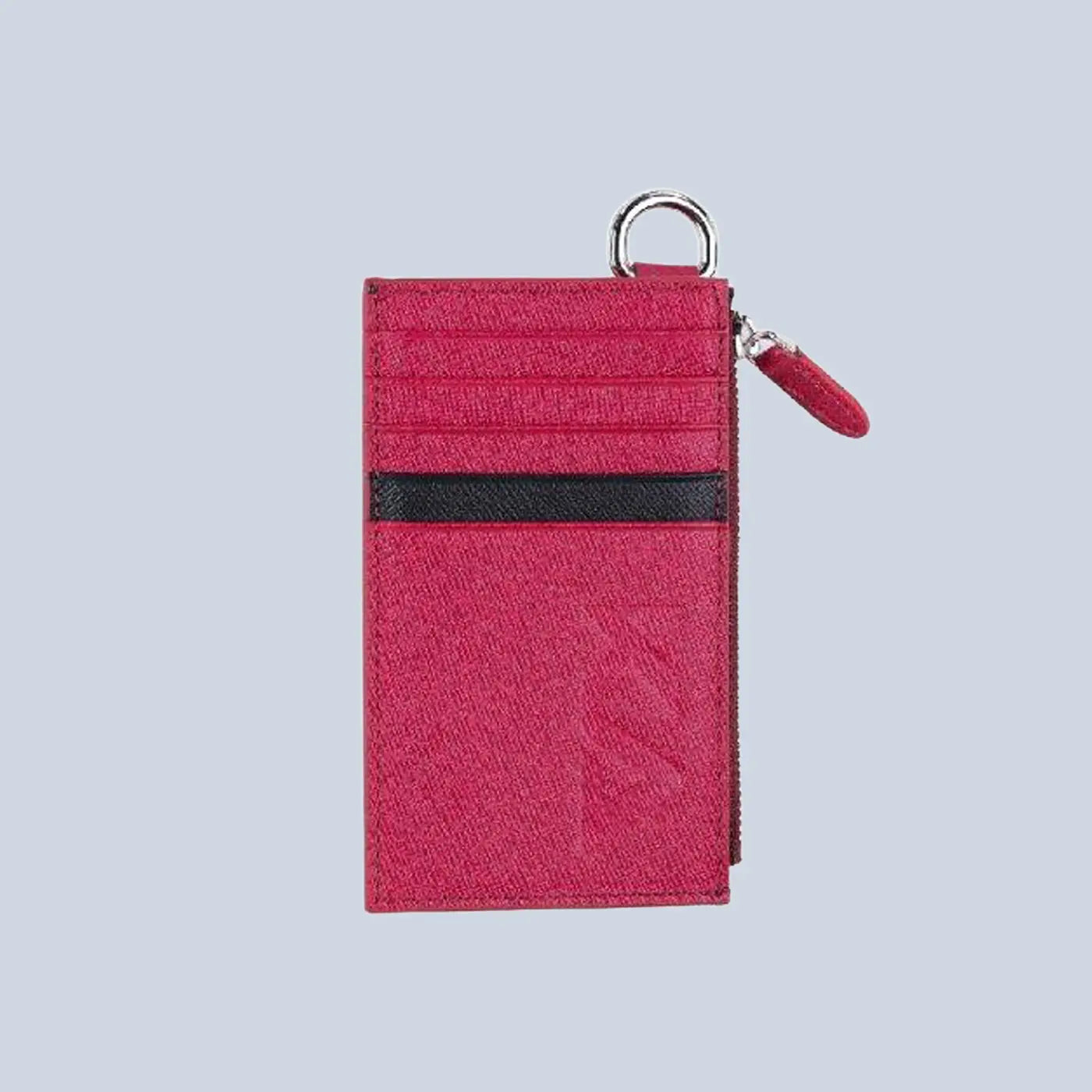 Kavy Necklace Leather Wallet Maroon product photo