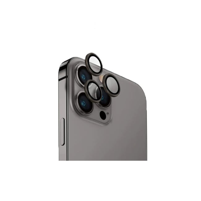 Uniq Optix iPhone 15 Pro Max 6 7" Aluminium Camera Lens Protector - Sterling