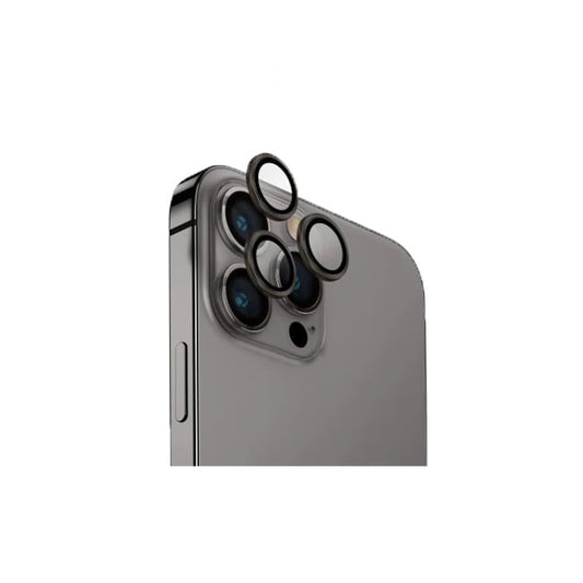 Uniq Optix iPhone 15 Pro 6 1" Aluminium Camera Lens Protector - Sterling Silver