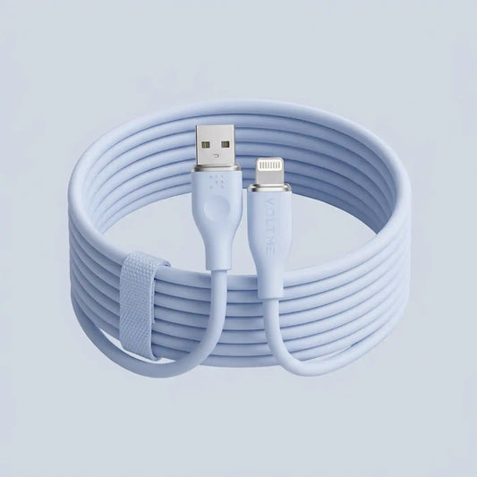 Voltme Powerlink Moss Liquid Silicon Cable USB A to Lightning 3A 1 2M Zinc-Alloy