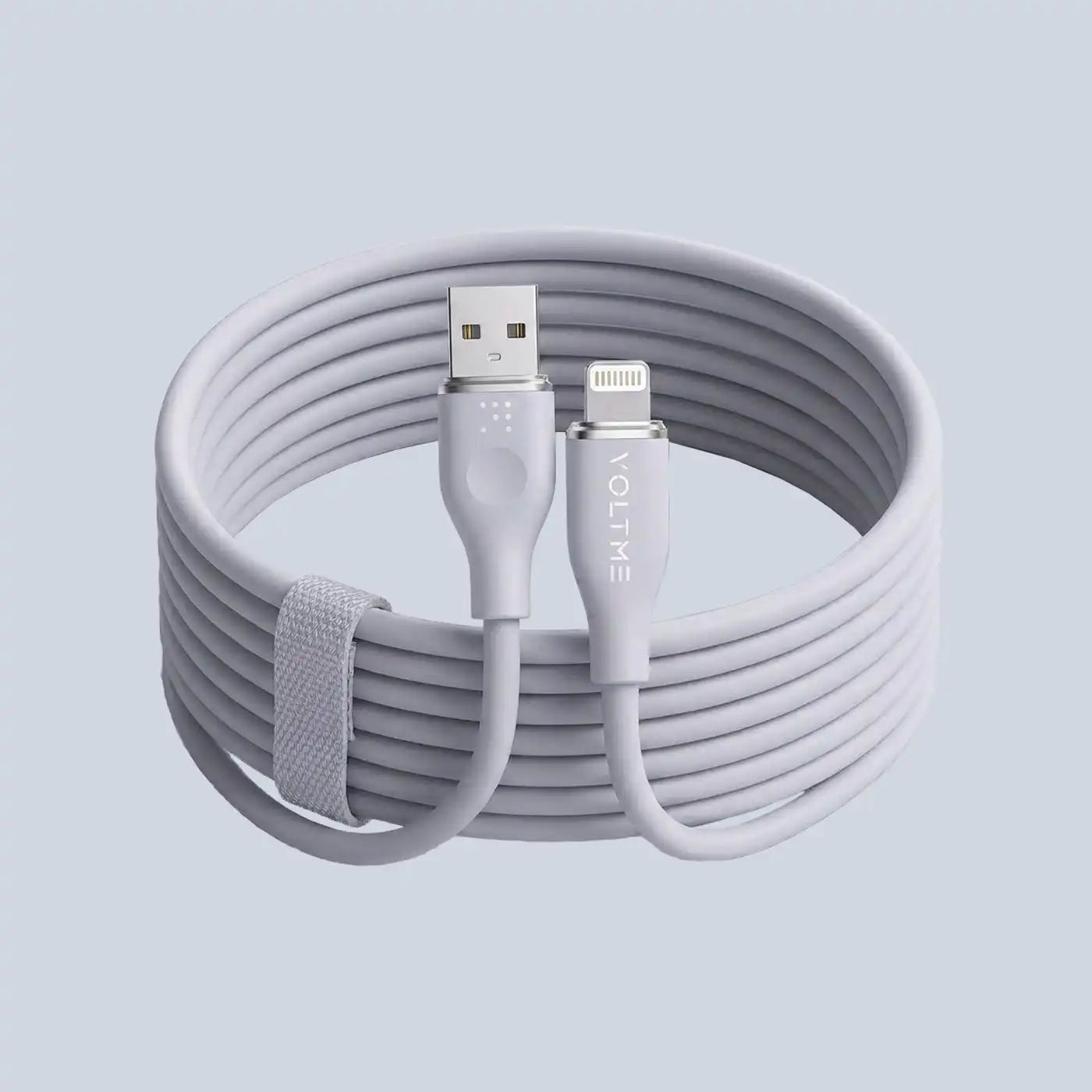 Voltme Powerlink Moss Liquid Silicon Cable USB A to Lightning 3A 1 2M Zinc-Alloy