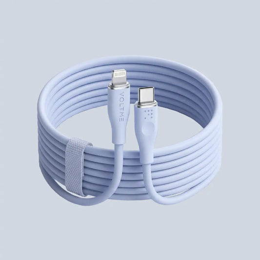 Voltme Powerlink Moss Liquid Silicon Cable Type C to Lightning 3A 1 2M product photo