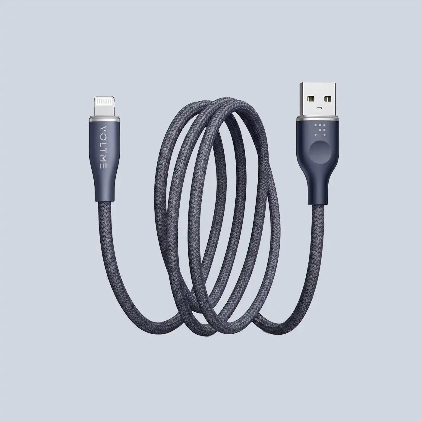 Voltme Powerlink Rugg Double Nylon Cable USB A to Lightning 3A 1 2M Zinc-Alloy