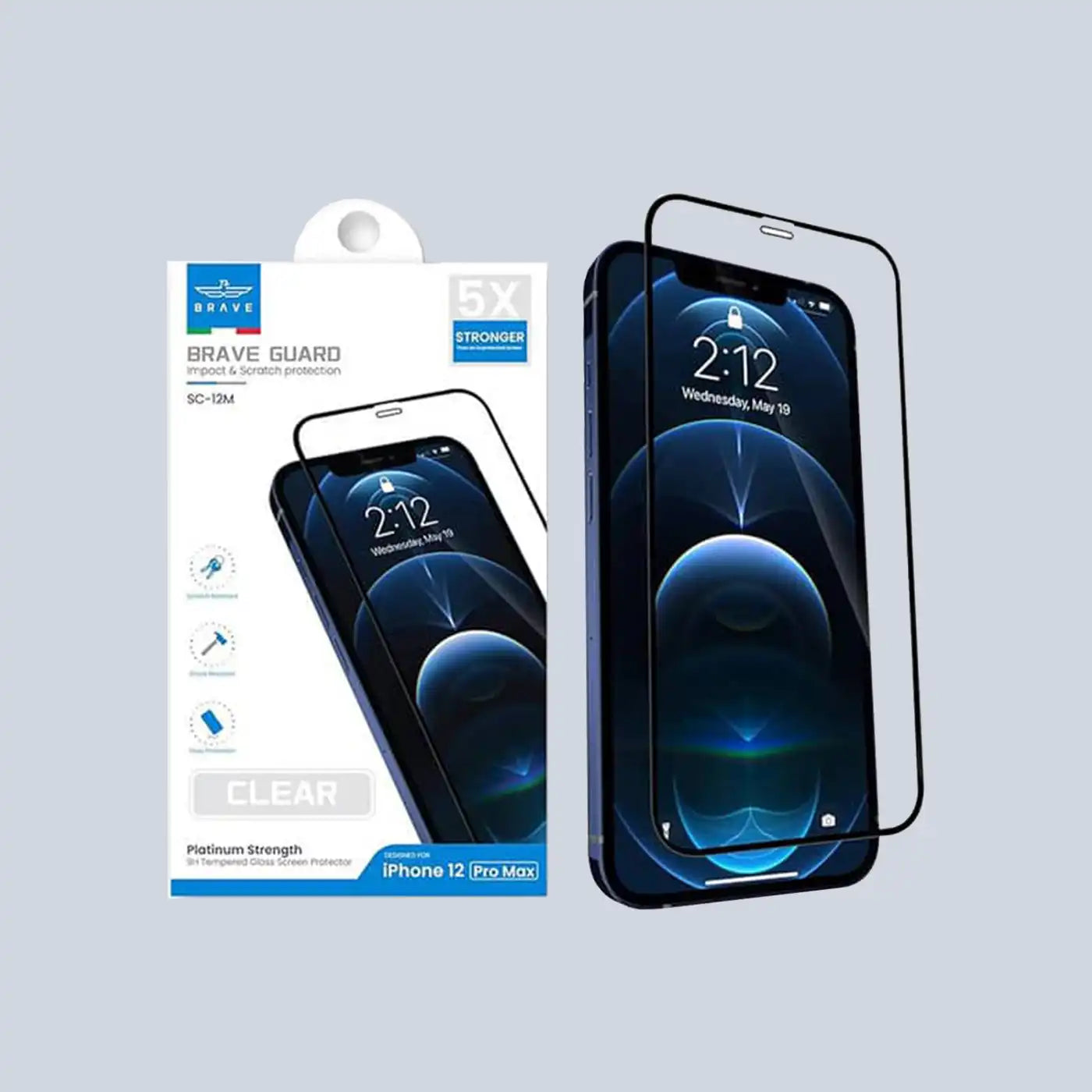 حامي شاشة ⁦Brave⁩ لجهاز ⁦iPhone 12 Pro Max⁩