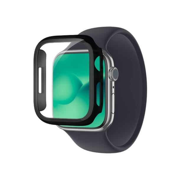 AmazingThing Apple Watch Quartz Pro Bumper 45mm Clear Black