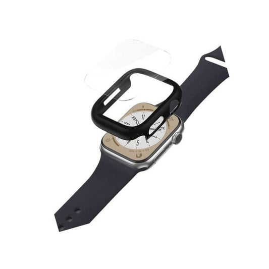 AmazingThing Apple Watch Series 8 Marsix Bumper W Glass 45mm Black