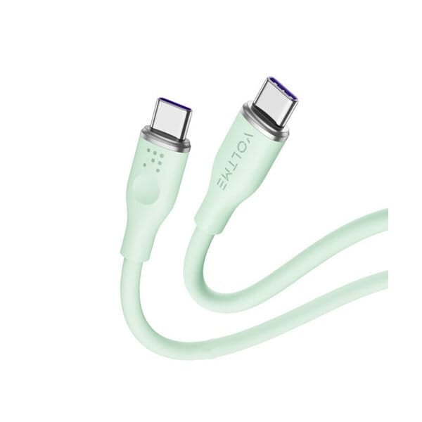 Voltme Powerlink Moss Liquid Silicon Cable Type C to Type C 5A 1M 100W Emarker