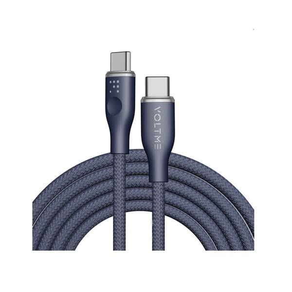 Voltme Powerlink Rugg Double Nylon Cable Type C to Type C 5A - 1 8M 100W Emarker