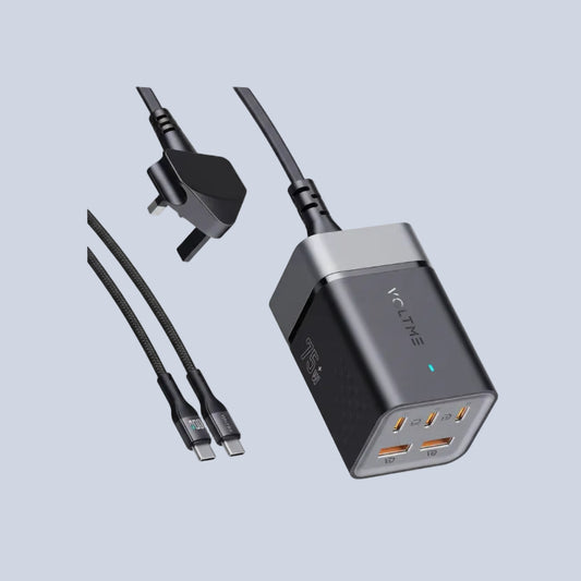Voltme VITO Go 75W EzTravel 5-in-1 Desktop Power Bar UK - Black product photo