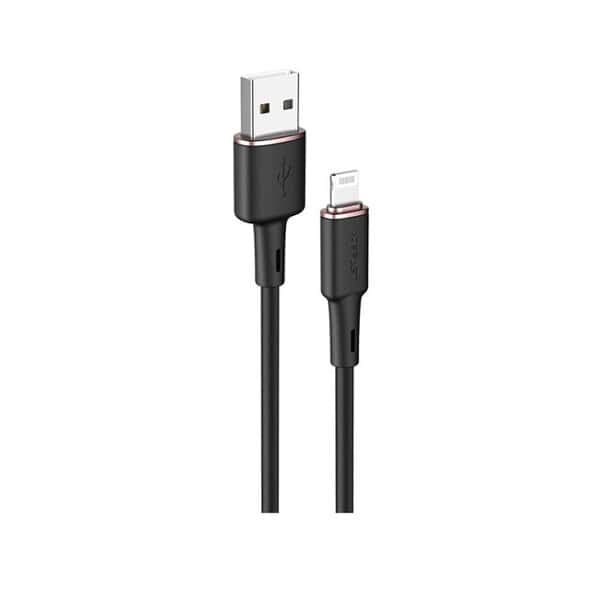 Acefast C2-02 USB-A to Lightning zinc alloy silicone charging data cable product photo