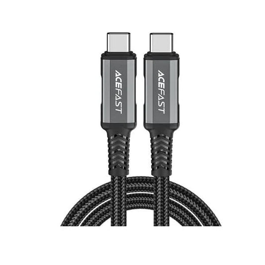 Acefast C1-09 USB-C to USB-C aluminum alloy audio video transmission product photo