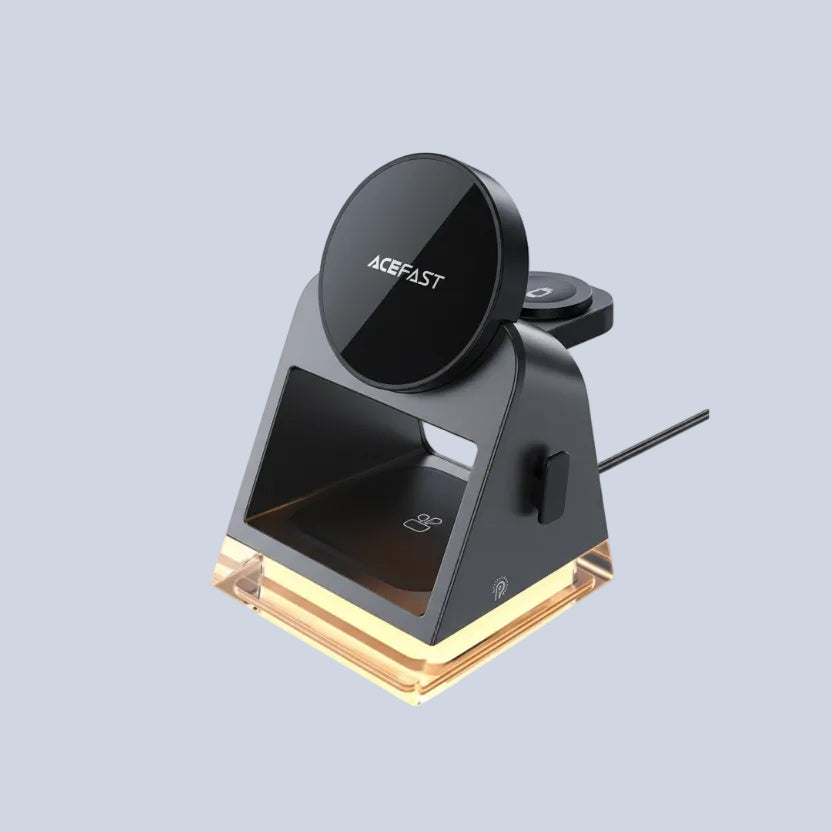 Acefast E17 desktop 3-in-1 wireless charging holder product photo