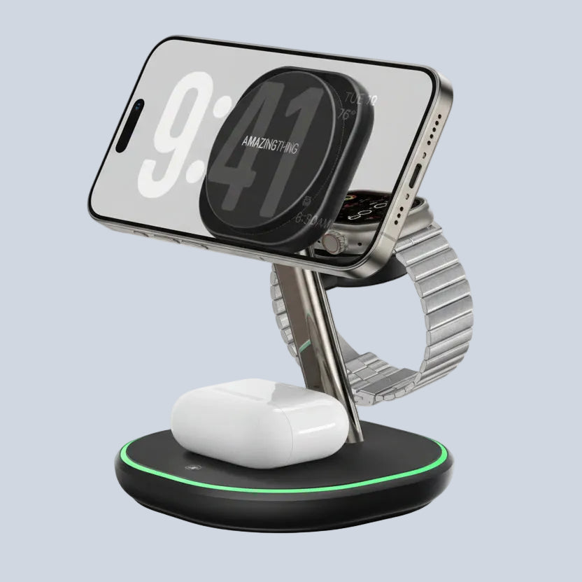 AmazingThing Thunder Pro Mag 3-IN-1 Charging Stations with Stand product photo
