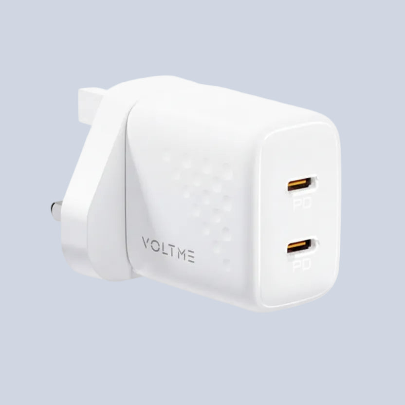 Voltme Revo 20 Duo Lite Wall Charger- White product photo