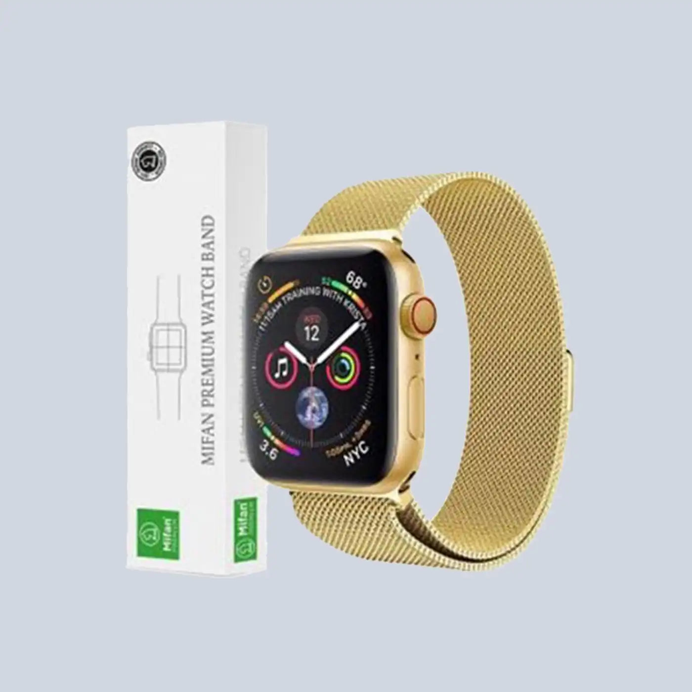 ⁦Devia Elegant Series Milanese Loop (44mm) Apple Watch -Gold⁩