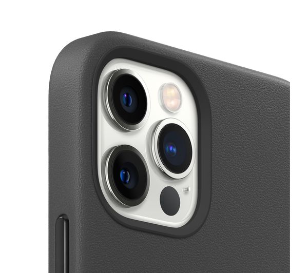 Apple Leather Case with MagSafe for iPhone 12 Pro Max - Black product photo