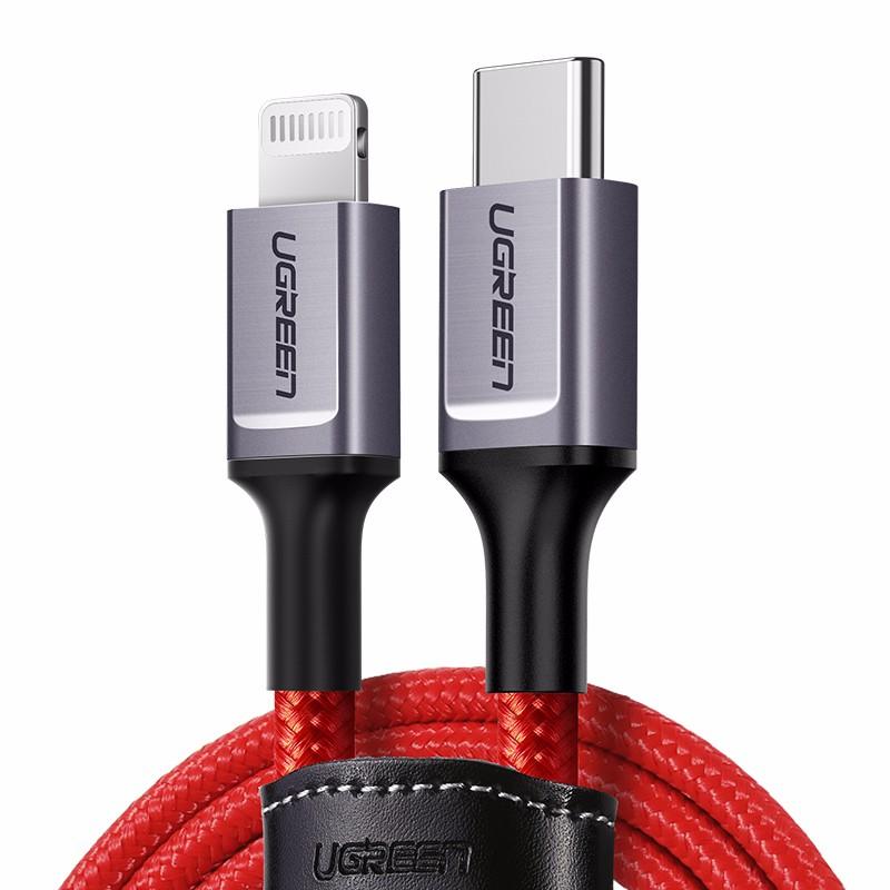 Ugreen USB-C To Lightning Cable 1m - Red product photo
