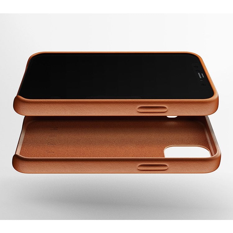 Mujjo iPhone 12 Mini Full Leather Wallet Case - Brown product photo