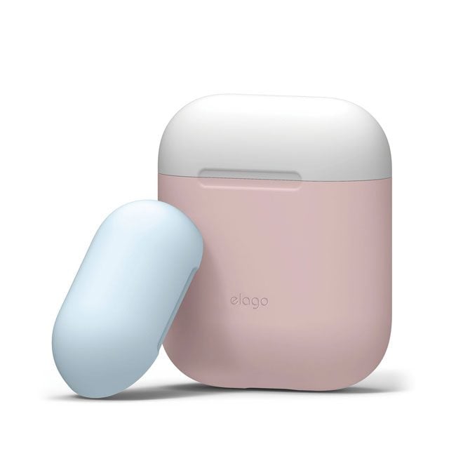 Elago Duo Case for AirPods - Body-Pink Top-White Pastel Blue