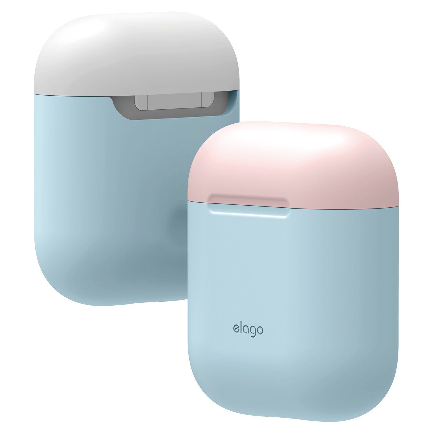 Elago AirPods 1&2 Duo Case Color Body-Pastel Blue Top-Pink White product photo