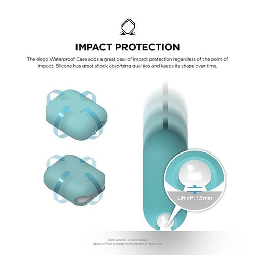 Elago AirPods Waterproof Case - Coral Blue additional product image