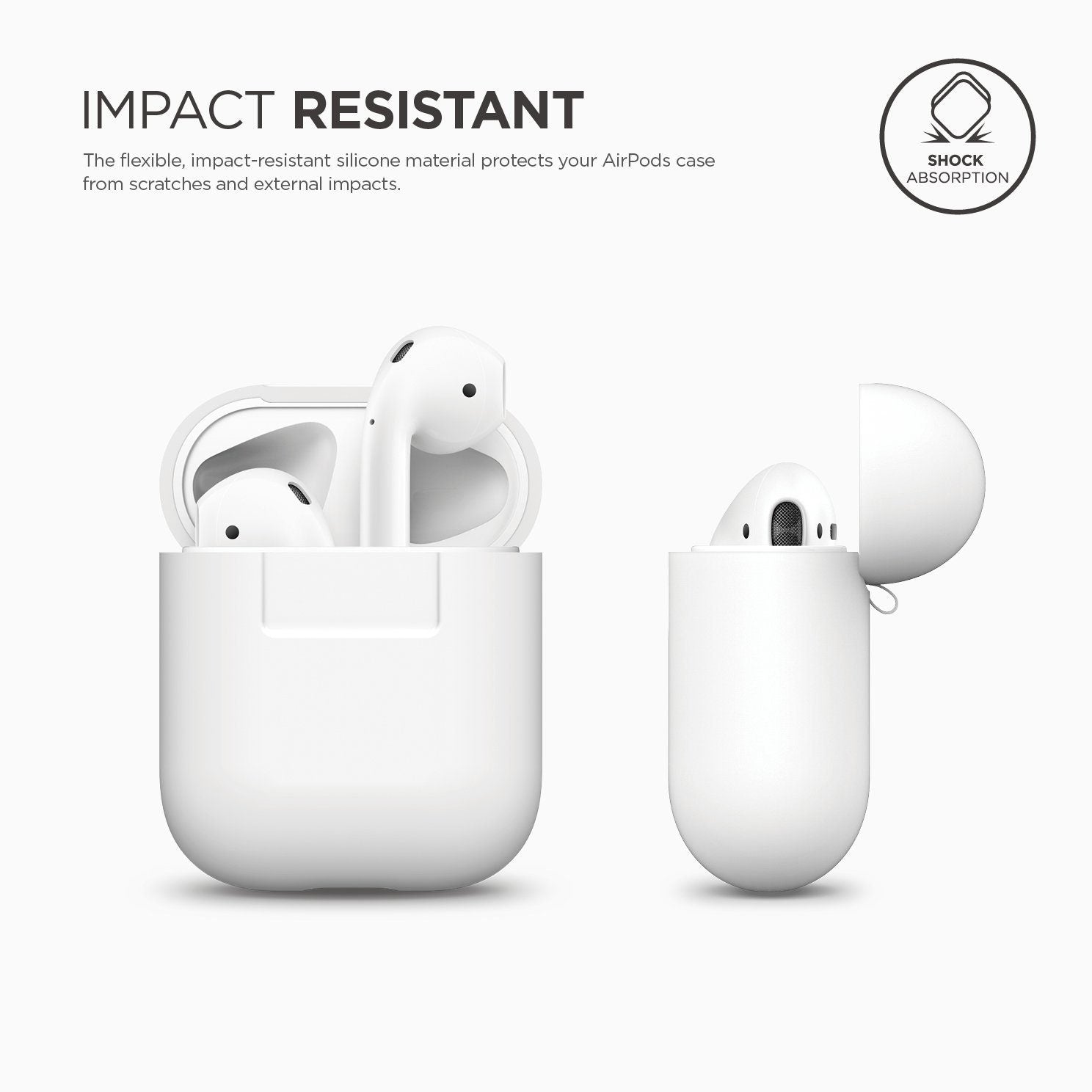 Elago AirPods Silicone Case - White product photo
