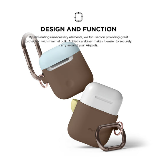 Elago AirPods Duo Hang Case - Dark Brown