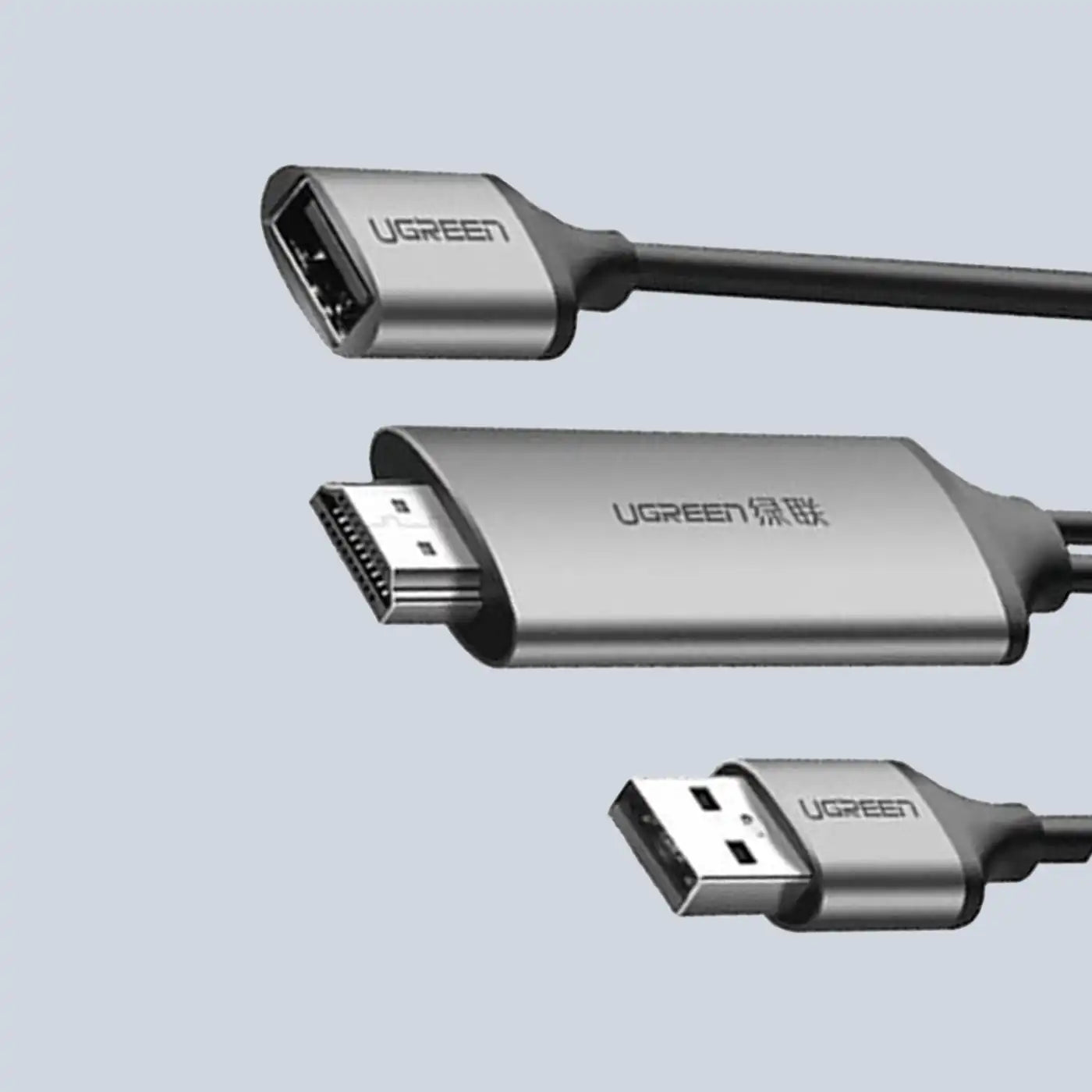 ⁦Ugreen USB To HDMI Digital AV Adapter 1.5M GRAY⁩