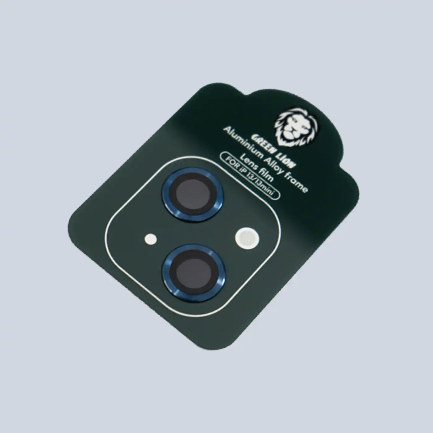 ⁦Green Lion iPhone 13/13 Mini Iron Camera Lens Anti Glare - Blue⁩