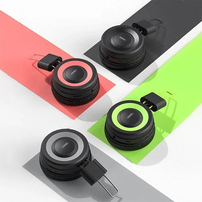 Remax RB-725HB Wireless Bluetooth Headset Black-Pink Micro SD product photo