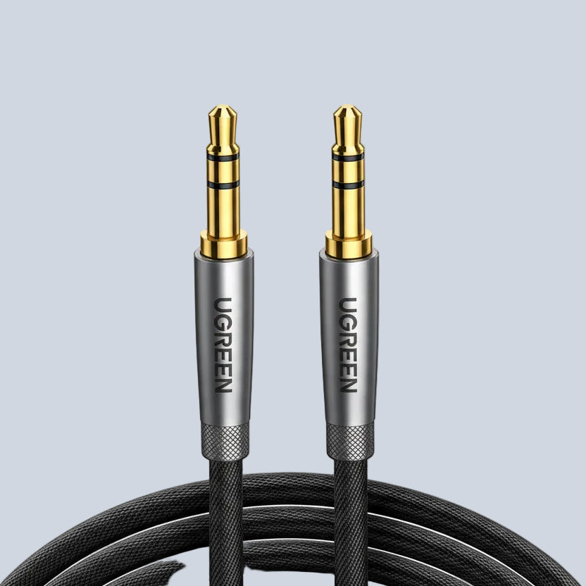 Ugreen 3 5Mm Audio Cable Male To Male Auxiliary - Silver Gray product photo