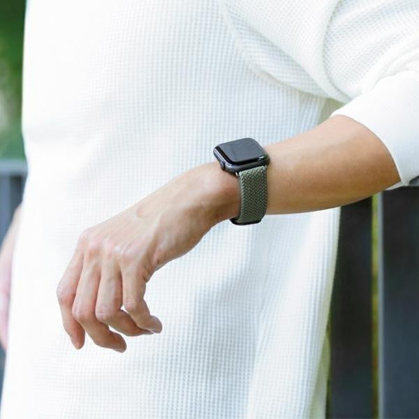 Uniq Aspen Braided Strap for Apple Watch -42mm 44mm- 45mm -Gray