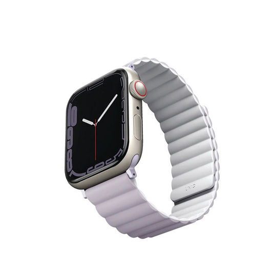 Uniq Apple Watch Series 1-7-SE Revix Magnetic Silicone Strap 42-45mm- Lilac product photo
