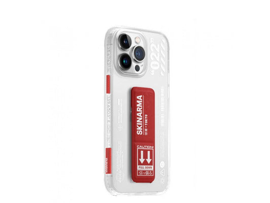 Skinarma iPhone 14 Pro Cover Taihi Sora Grip with Stand - Red product photo