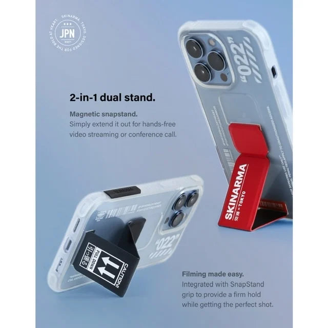 Skinarma iPhone 14 Pro Cover Taihi Sora Grip with Stand - Red additional product image