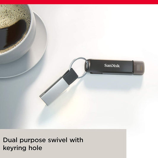 SanDisk 256GB iXpand Flash Drive Luxe power bank