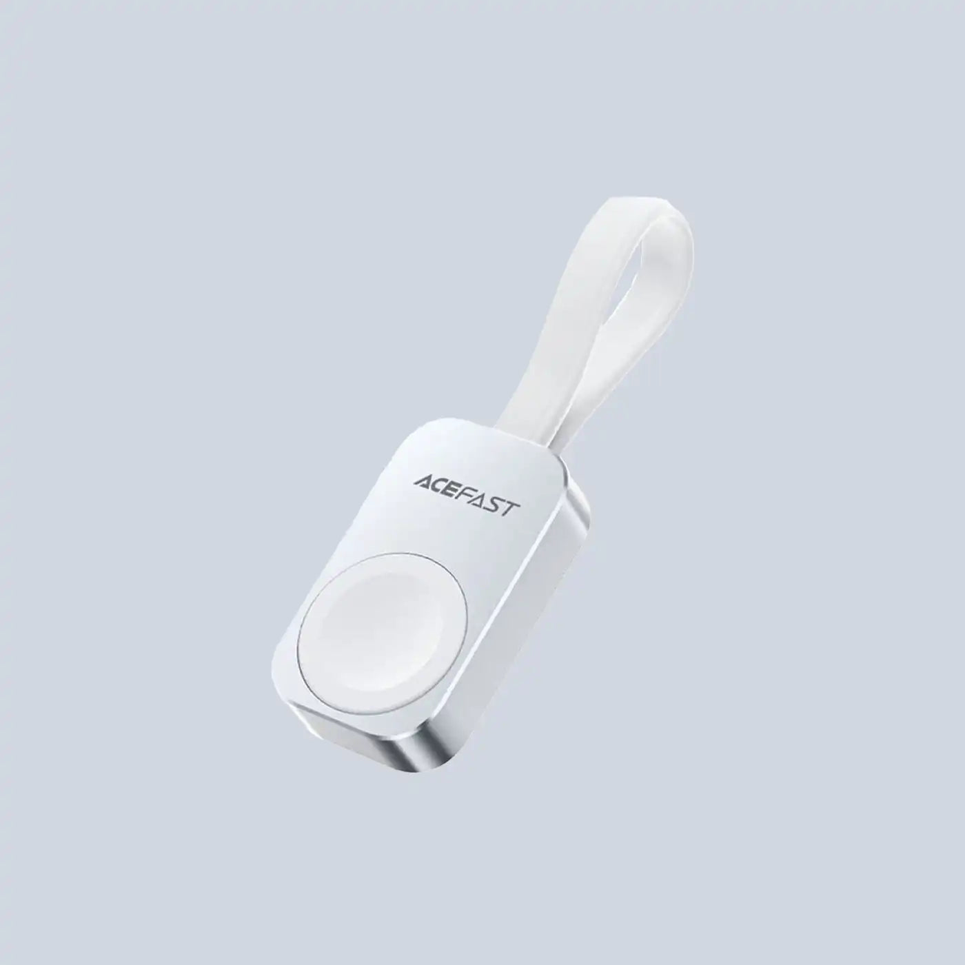 شاحن ⁦Acefast⁩ المغناطيسي لساعة ⁦iWatch⁩، ⁦5W⁩، مع كابل ⁦Type-C⁩، محمول - ⁦Silver⁩
