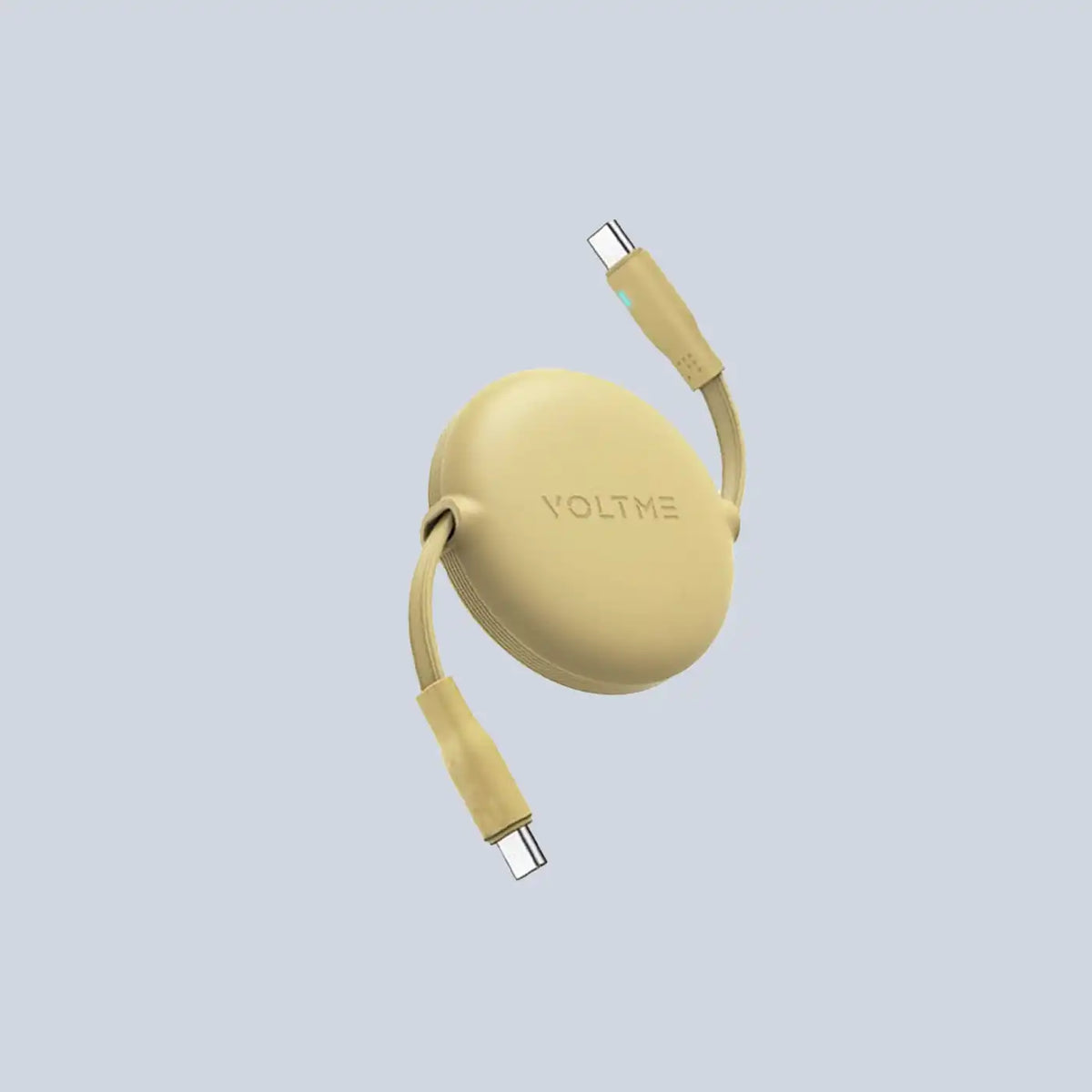 🎁 Voltme Powerlink YoYo Cable 5A 1.0M Retractable Type C to Type C -Yellow (100% off)