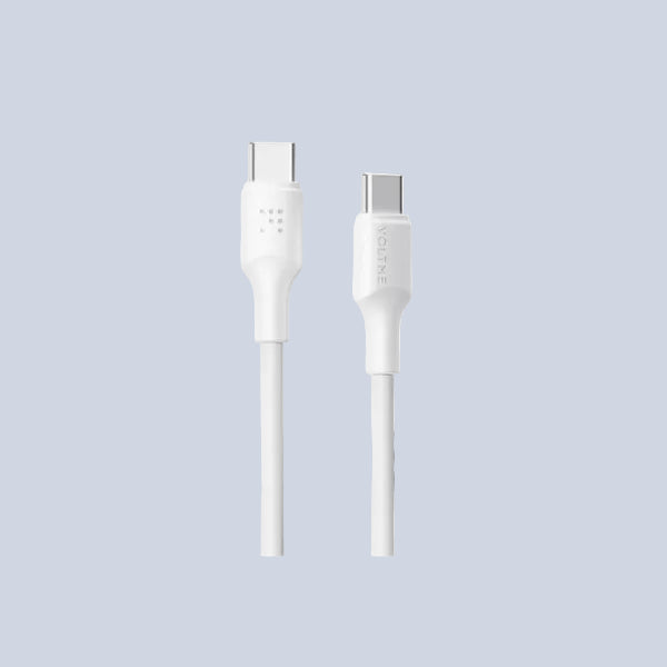 Voltme Powerlink EDC Series Type-C to Type-C Cable 60W PD 1 2M - White